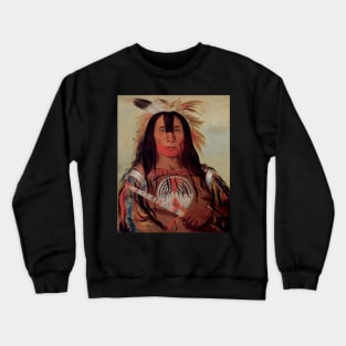 Native American Indian Portrait by George Catlin Crewneck Sweatshirt